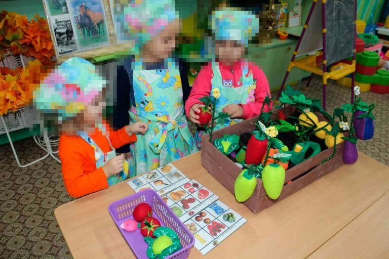 Дидактическое пособие «Овощи в огороде» для детей 3-7 лет